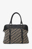 Christian Dior 2006 Canvas Leather Blue Oblique 'Trotter' Bag