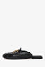 Pre-loved Chanel™ 2020 Black Leather CC Logo Mules Size 38