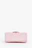 Pre-loved Chanel™ 2021 Baby Pink Lambskin Micro Top Handle On Chain