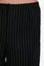 Dolce & Gabbana Vintage Black Wool Pinstriped Single Buttoned Blazer and Trouser Set Size 44