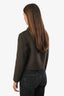 Theory Brown Wool Cashmere Cropped Jacket Size 6
