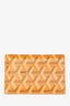 Goyard 2022 Yellow Goyardine Saint Marc Card Wallet
