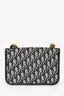 Christian Dior Blue Canvas Oblique 'Dior Addict' Shoulder Bag
