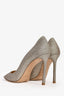 Jimmy Choo Silver Sparkle Heels Size 38.5