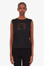 Pre-loved Chanel™ Black Cotton CC Logo Tank Size 42