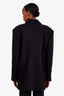 Loulou Studio Black Wool Double Breasted Coat Size L