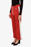 Loewe Red Striped Anagram Embroidered Jersey Track Pants Size XS