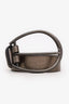 Brunello Cucinelli Metallic Leather Skinny Belt Size S