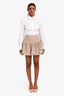 LAMARQUE Beige Mini Skirt Size XS