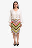 Missoni Multicolour Zigzag Midi Skirt Size 44