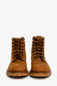 Gucci 2017 Brown Nubuck Sylvie Web Accent Suede Hiking Boots Size 9.5 Men's