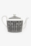 Hermès Black/White Porcelain 'H Deco' Teapot