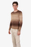 Ralph Lauren Purple Label Ombre Brown Silk Linen Knit Sweater Size XS Mens