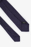 Barba Napoli Purple Cotton Tie Mens