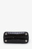 Balenciaga Black Croc Embossed Ville Mini Top Handle Bag With Strap