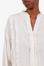 Ulla Johnson Cream Silk Ruffle Blouse Size 4