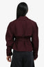 LAMARQUE Burgundy 'Quinn' Cropped Trench Coat Size XS
