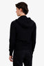Moncler Black Nylon Knit Sleeve Hooded Jacket Size M Mens