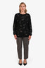 Etro Vintage Grey Tweed Wool Trousers Size 46