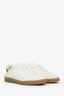 Loro Piana White Leather Suede Sneakers Size 36