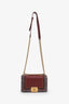 Pre-loved Chanel™ 2016-2017 Burgundy Quilted Lambskin Tweed Small Boy Flap Bag