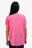 Xirena Pink Cotton Short Sleeve Button Down Top Size XS