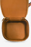 Celine Brown Coated Canvas and Calfskin Mini Triomphe Vanity Case Top Handle with Shoulder Strap