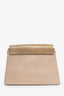 Chloe Beige Leather Suede Faye Shoulder Bag