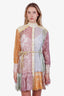 Zimmermann Multicolour Ruffled Mini Dress with Slip Size 2