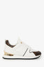 Louis Vuitton White Leather Monogram Run Away Sneakers Size 37