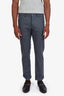 Brunello Cucinelli Blue Wool Straight Leg Pants Size 50 Mens