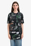 MM6 Maison Margiela Green Cotton Long T-Shirt Shirt Size M