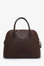 Hermès Chocolat Ostrich Bolide 35 Bag with Strap