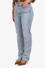Agolde Light Blue Criss Cross Straight Jeans Size 27