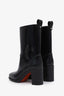 Christian Louboutin Black Rubber Heeled Boots Size 37