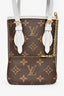 Louis Vuitton Monogram Canvas White Contrast Nano Bucket Bag with Pouch