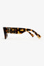 Miu Miu Brown Tortoise Logo Sunglasses