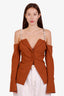 Camila Coelho Brown Cotton Blouse Size M