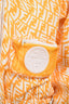 Fendi x Kway Yellow/White Zucca Houdini Print Reversible Rain Coat Size S