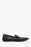 Hermès Black Leather Horse Buckle Loafers Size 36