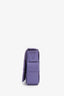 Bottega Veneta Purple Leather Intrecciato Cassette Crossbody Bag