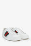 Gucci White Leather Ace Sneakers Size 8 Mens