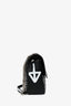 Balenciaga Black Grained Calfskin BB Graffiti Shoulder Bag