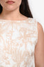 Le' AL.X Cream/Beige Printed Linen Top + Skort Set Size L/10