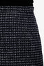 Alessandra Rich Black Tweed Mini Skirt Size 40