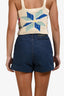 Louis Vuitton Denim Pinstripe Shorts Size 36