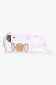 Versace White Acetate Gold Medusa Emblem 'VE4425U' Rectangular Frame Sunglasses