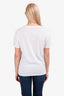 Jimmy Choo White Graphic Crewneck T-Shirt Size M