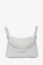 Hermès 2011 White Clemence Leather Lindy 34