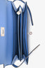 Hermès 2018 Blue Ostrich Leather Kelly Long Wallet